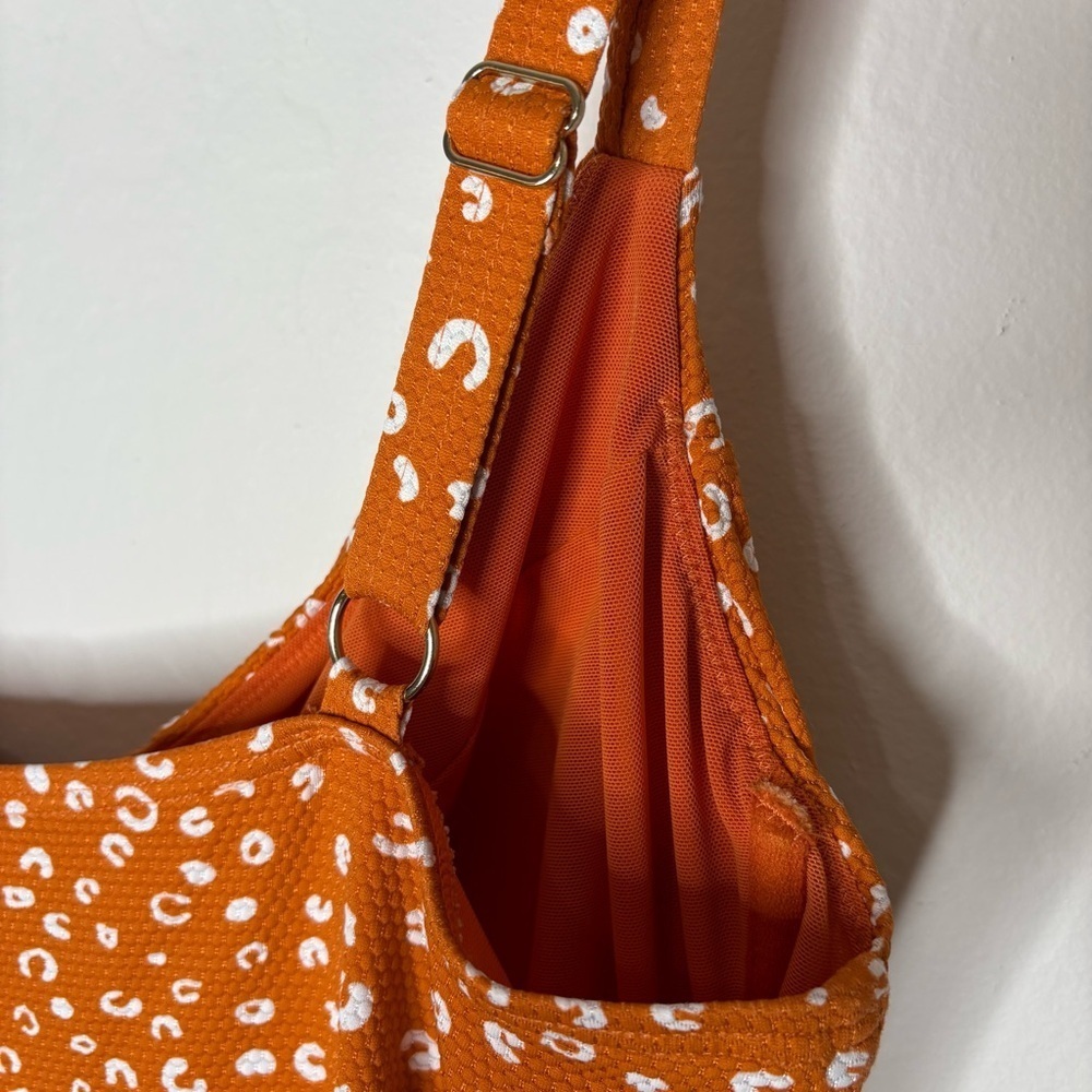 Artesands Orange Chee'tah Botticelli Twist Front One piece Swimsuit Size 16+ D/E - Picture 7 of 10